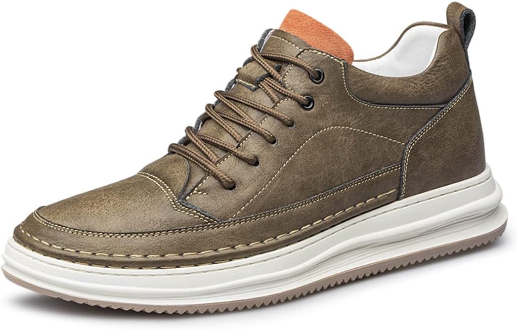 Мужские модные кроссовки для увеличения роста с кожаными вставками, устойчивые к скольжению, на 6 см выше, удобные для ходьбы Ygceeia, коричневый
Мужские модные кроссовки для увеличения роста с кожаными вставками, устойчивые к скольжению, на 6 см выше, удобные для ходьбы Ygceeia, коричневый