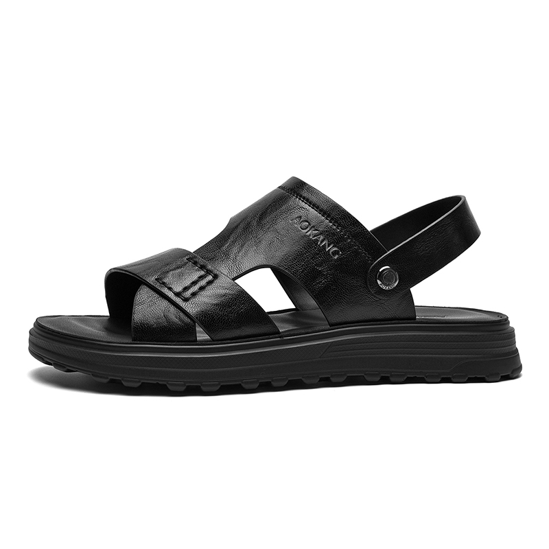AOKANG Пляжные сандалии мужские, черно-коричневые
AOKANG Пляжные сандалии мужские, черно-коричневые