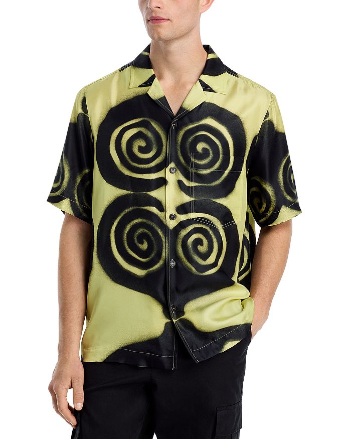 Рубашка на пуговицах с принтом Bodil Silk Camp Nanushka, желтый
Рубашка на пуговицах с принтом Bodil Silk Camp Nanushka, желтый