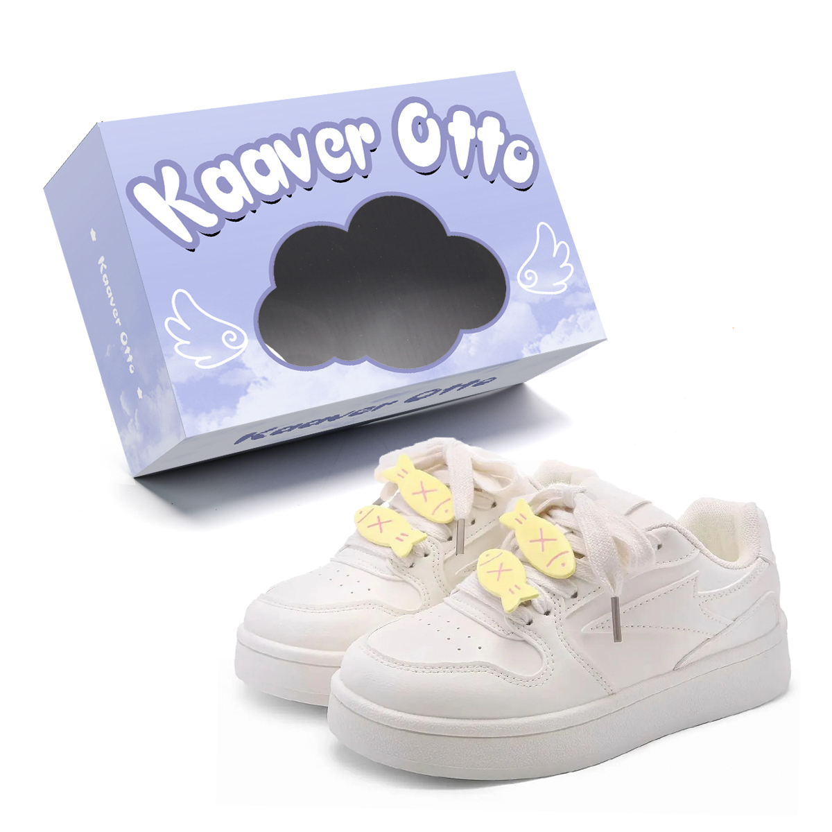 KAAVER OTTO Скользоустойчивые износостойкие дышащие женские лоу-топы для скейтборда белые (аксессуары Fish), цвет White (Fish Accessories)
KAAVER OTTO Скользоустойчивые износостойкие дышащие женские лоу-топы для скейтборда белые (аксессуары Fish), цвет White (Fish Accessories)