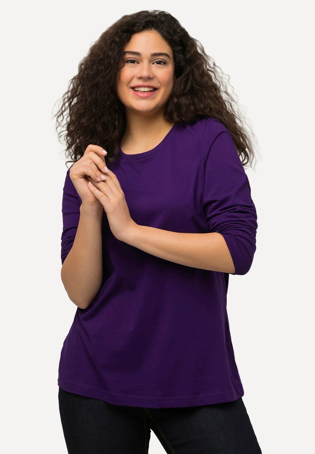 Топ с длинными рукавами COL ROND Ulla Popken, темно-фиолетовый
Топ с длинными рукавами COL ROND Ulla Popken, темно-фиолетовый