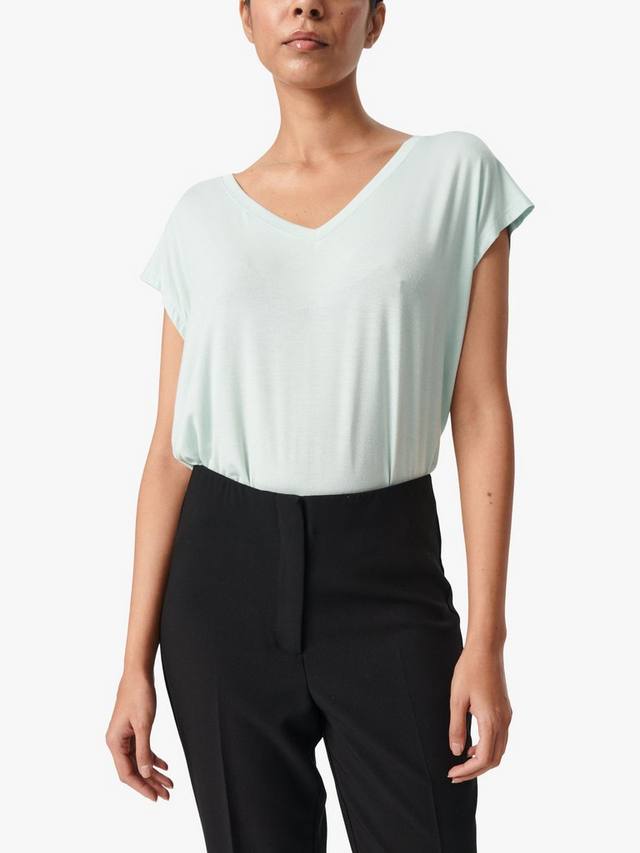 Футболка mist с v-образным вырезом и коротким рукавом Soaked In Luxury, цвет Surf Spray 
Футболка mist с v-образным вырезом и коротким рукавом Soaked In Luxury, цвет Surf Spray