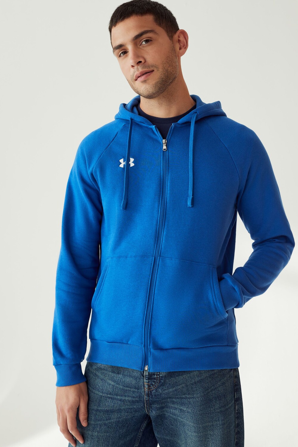 Ua rival флисовая толстовка fz Under Armour, синий
Ua rival флисовая толстовка fz Under Armour, синий