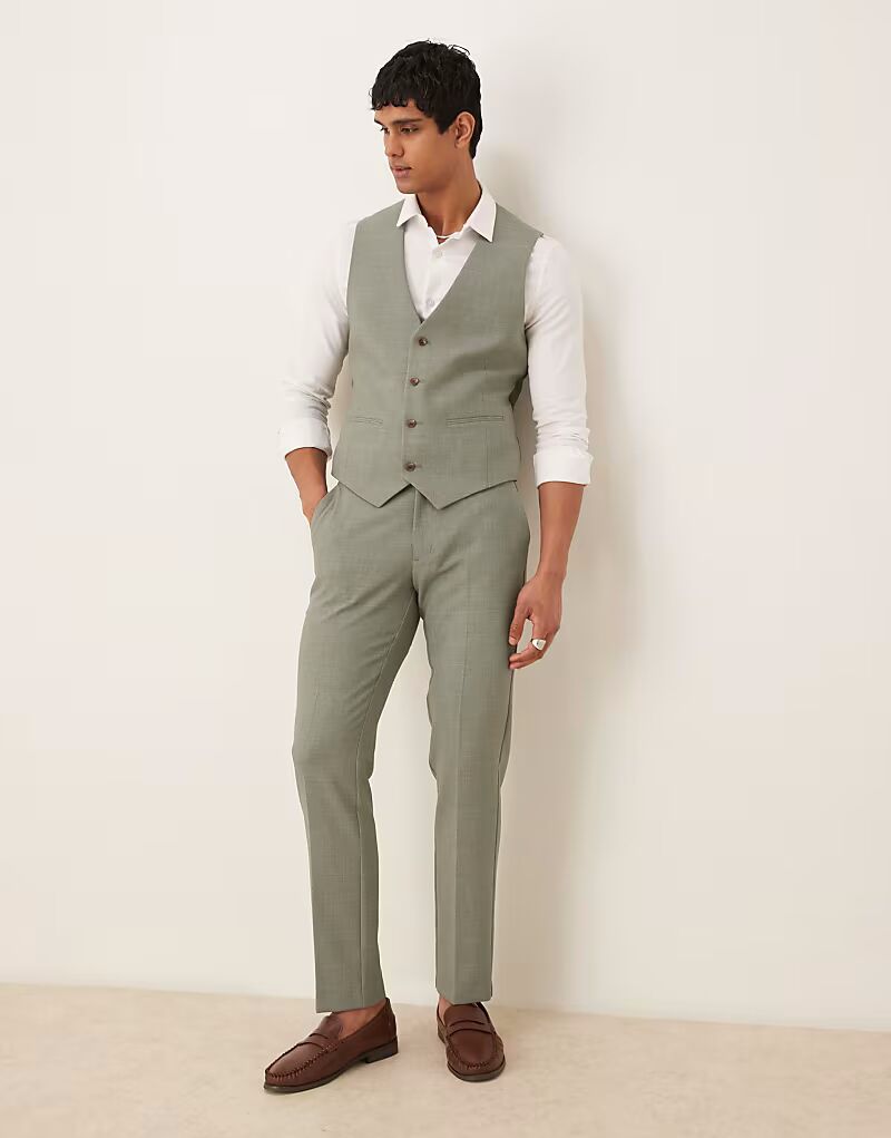 Узкие брюки ASOS DESIGN цвета хаки с запахом
Узкие брюки ASOS DESIGN цвета хаки с запахом