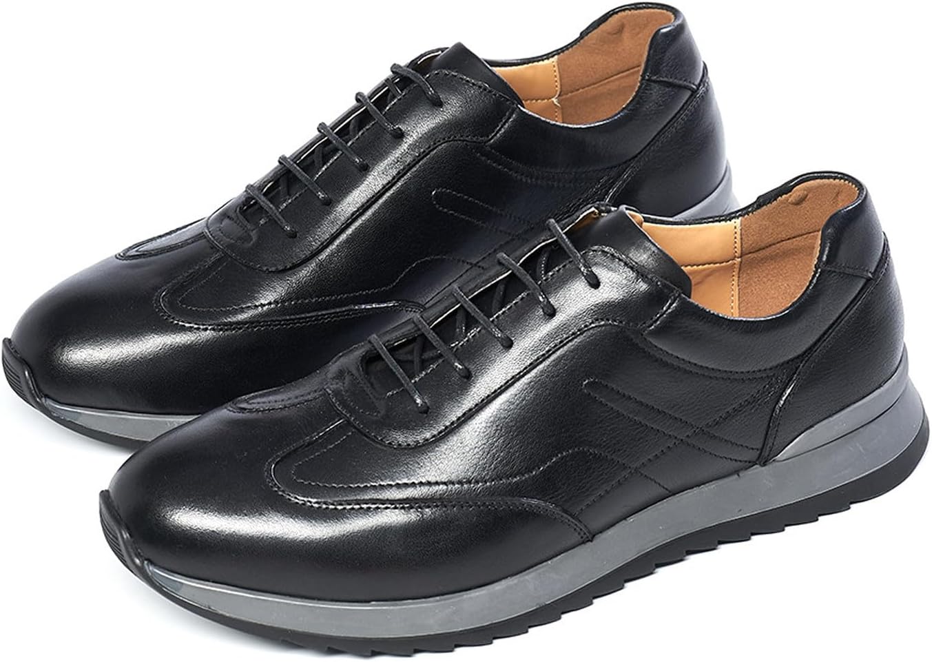 Мужские повседневные туфли Santimon, модные спортивные кроссовки для ходьбы, удобные дышащие натуральные кожаные оксфорды на плоской подошве, деловая повседневная обувь Дерби для мужчин, черный
Мужские повседневные туфли Santimon, модные спортивные кроссовки для ходьбы, удобные дышащие натуральные кожаные оксфорды на плоской подошве, деловая повседневная обувь Дерби для мужчин, черный