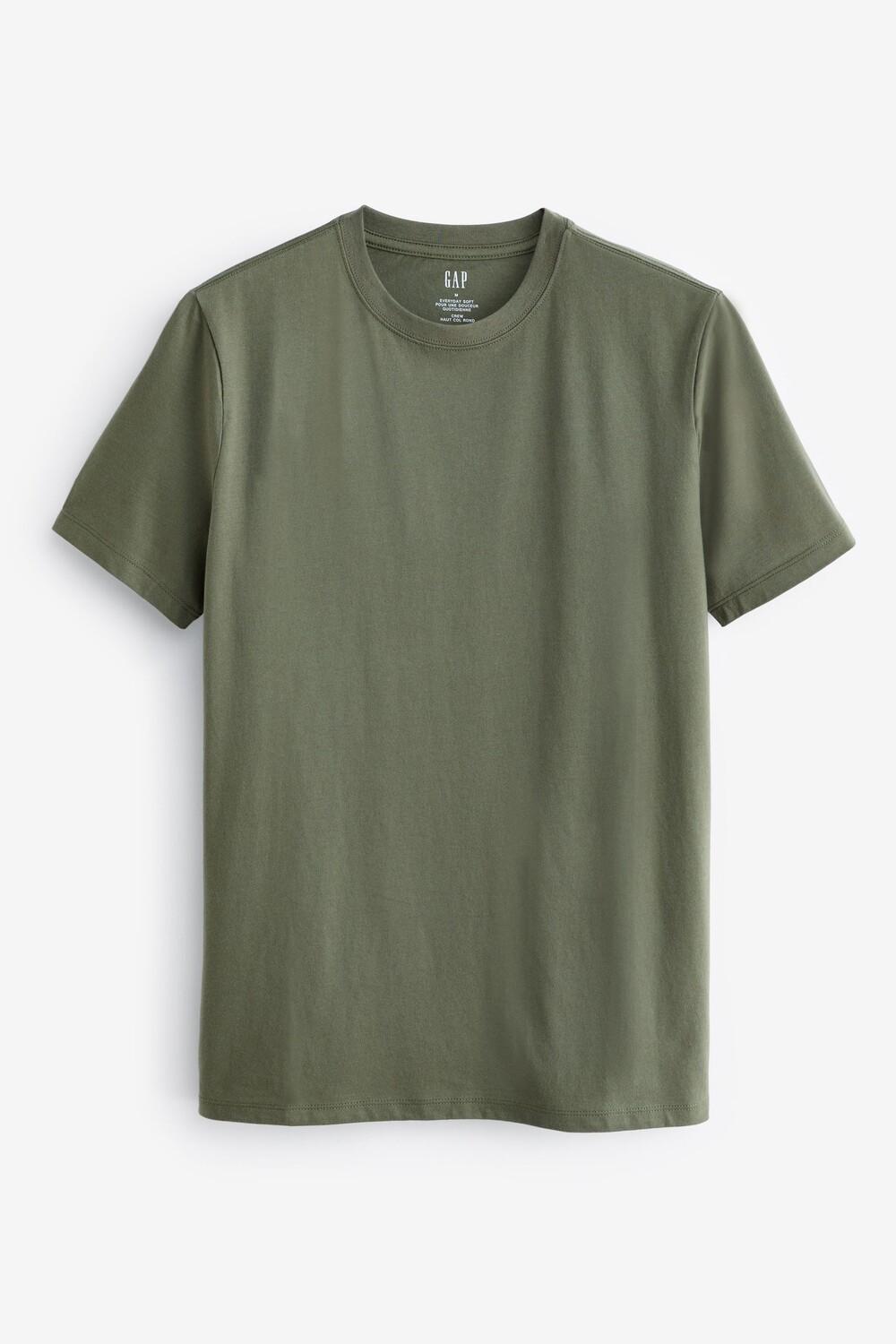 Мягкая футболка с короткими рукавами и круглым вырезом Gap, зеленый
Мягкая футболка с короткими рукавами и круглым вырезом Gap, зеленый