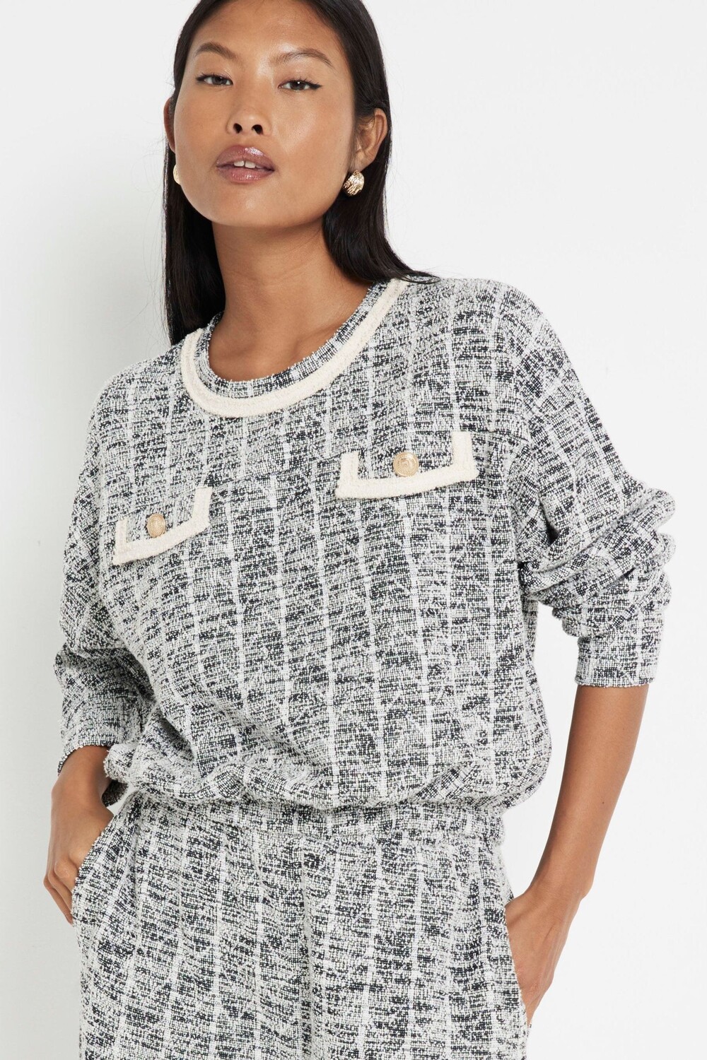 Толстовка с пуговицами из 100% хлопка в мелкую клетку River Island, черный
Толстовка с пуговицами из 100% хлопка в мелкую клетку River Island, черный