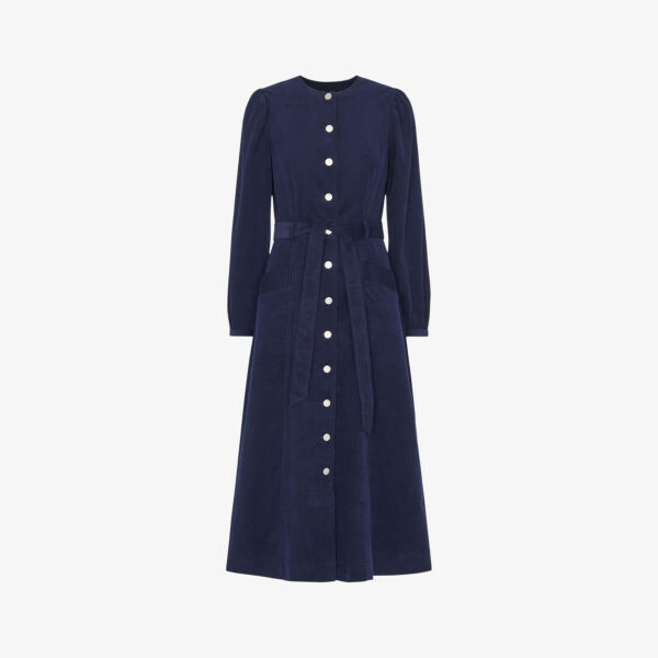 Платье миди Angelica из хлопкового вельвета с поясом Whistles, темно-синий
Платье миди Angelica из хлопкового вельвета с поясом Whistles, темно-синий