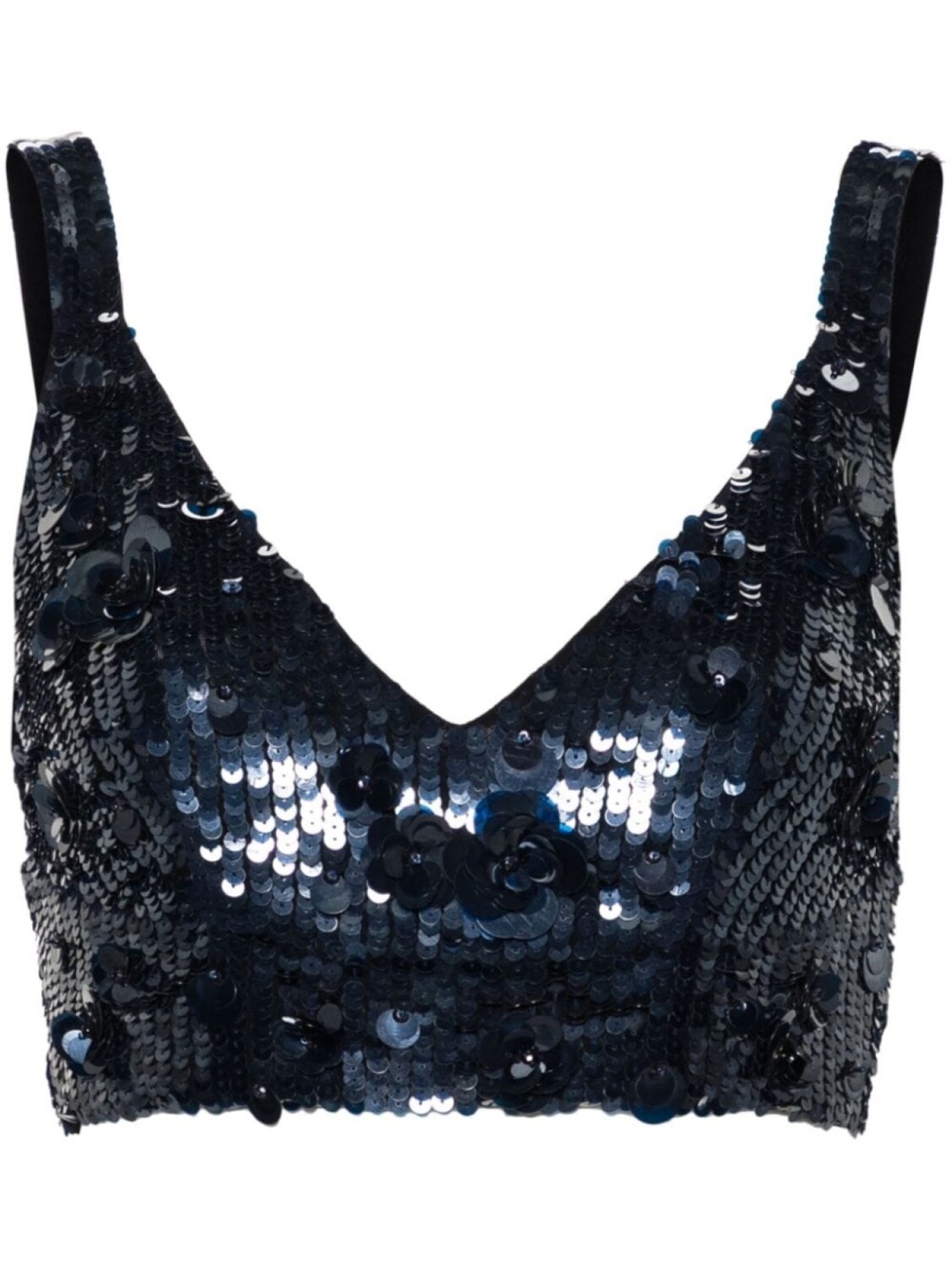 P.A.R.O.S.H. укороченный топ, украшенный пайетками, синий
P.A.R.O.S.H. укороченный топ, украшенный пайетками, синий