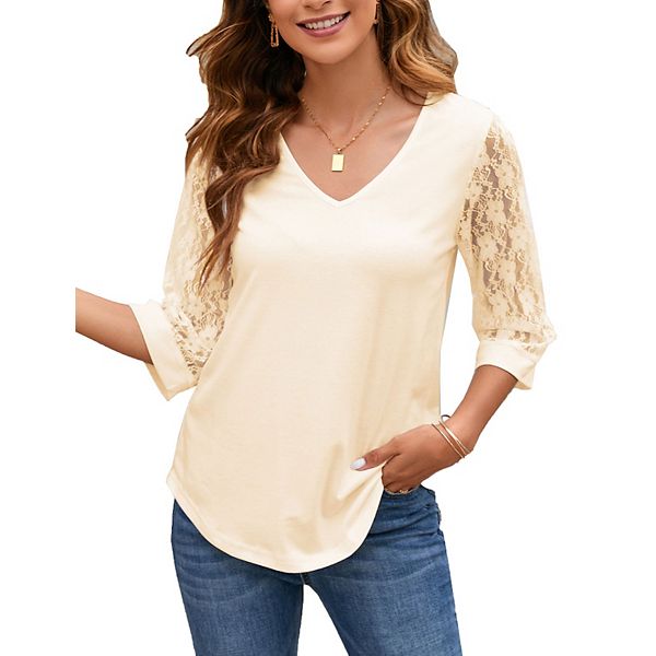 Женская блуза с v-образным вырезом и кружевом Xuba, Yellow
Женская блуза с v-образным вырезом и кружевом Xuba, Yellow