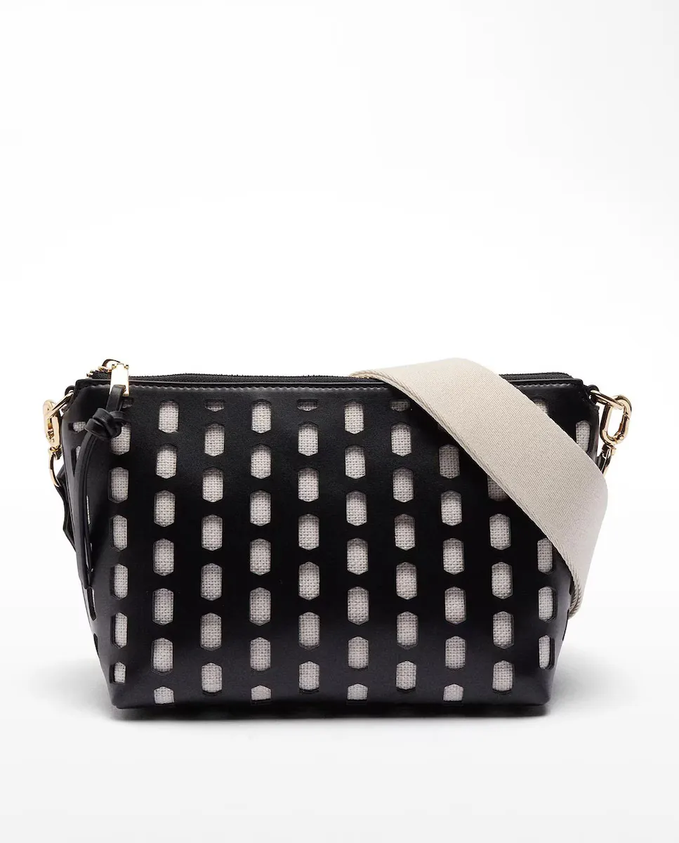 Перфорированная женская сумка через плечо с застежкой-молнией Parfois, черный
Перфорированная женская сумка через плечо с застежкой-молнией Parfois, черный