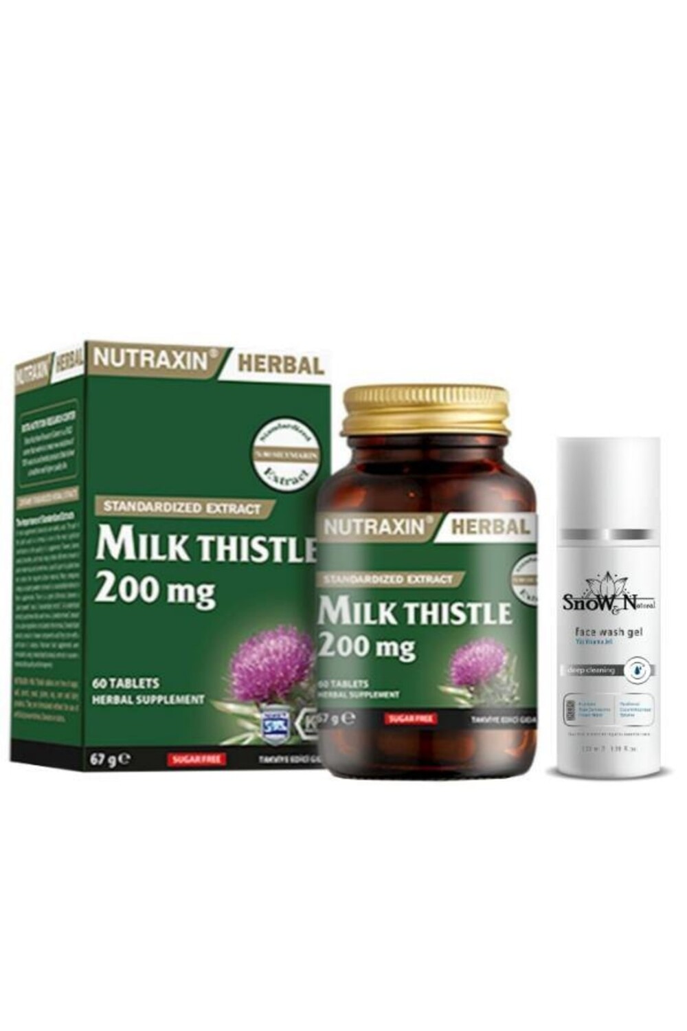 Nutraxin Расторопша пятнистая, 200 мг, 60 капсул, Добавка + очищающий гель для лица, 100 мл, подарок
Nutraxin Расторопша пятнистая, 200 мг, 60 капсул, Добавка + очищающий гель для лица, 100 мл, подарок