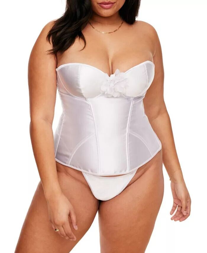 Атласный корсет Laurin больших размеров на косточке Adore Me, белый
Атласный корсет Laurin больших размеров на косточке Adore Me, белый