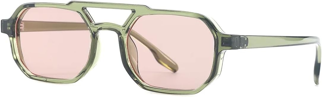 Винтажные солнцезащитные очки с двойной перемычкой для женщин и мужчин, модные очки с прозрачными линзами, трендовые солнцезащитные очки с заклепками, защита от УФ-излучения UV400 SZVVBKK, Green
Винтажные солнцезащитные очки с двойной перемычкой для женщин и мужчин, модные очки с прозрачными линзами, трендовые солнцезащитные очки с заклепками, защита от УФ-излучения UV400 SZVVBKK, Green