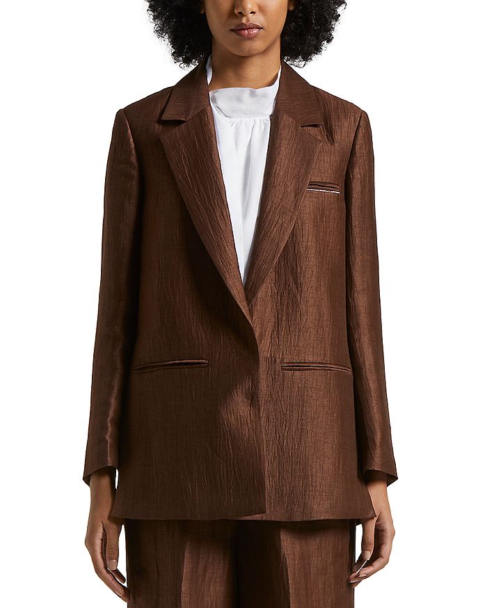 Жакет на пуговицах спереди Peserico, коричневый
Жакет на пуговицах спереди Peserico, коричневый