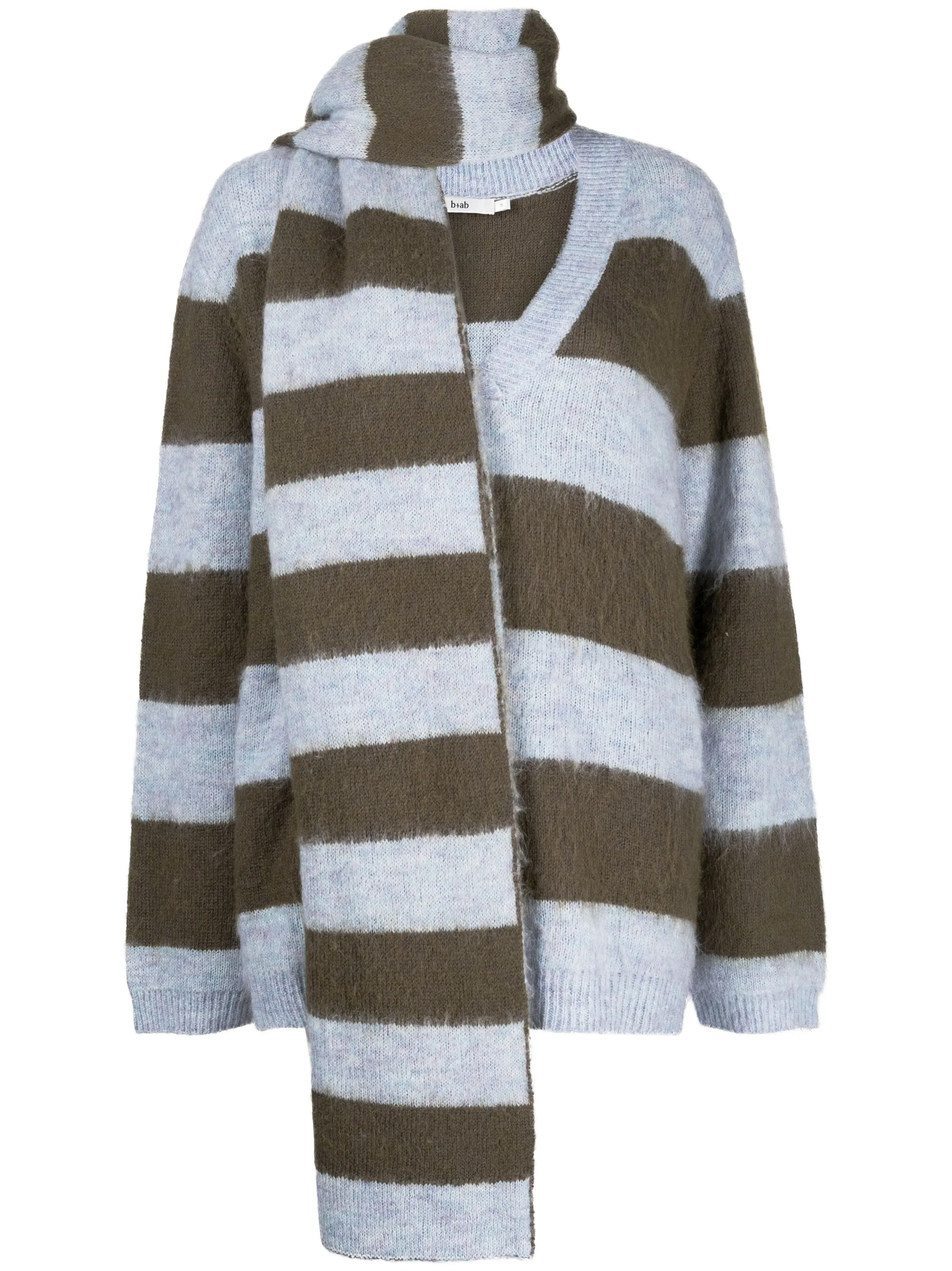 Полосатый джемпер с V-образным вырезом B+Ab, синий
Полосатый джемпер с V-образным вырезом B+Ab, синий