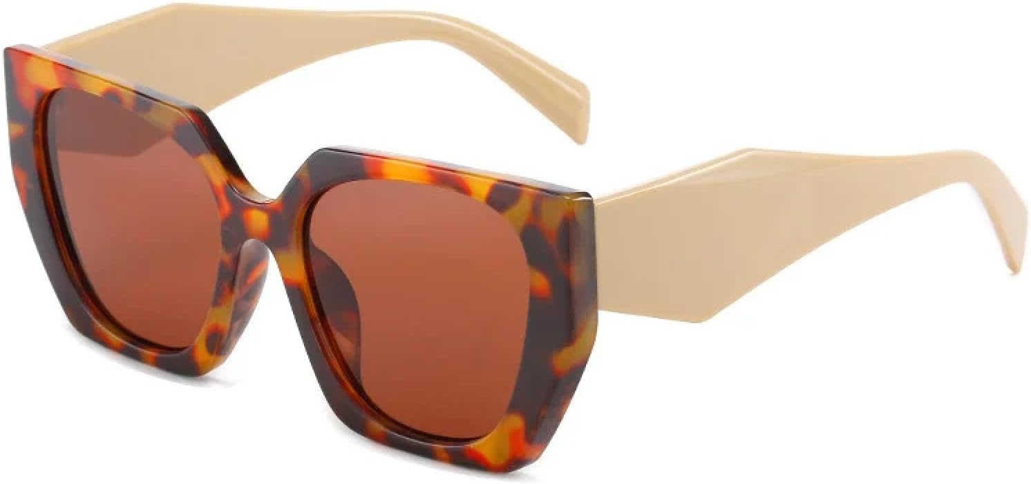 Модные солнцезащитные очки большого размера «кошачий глаз» для женщин, ретро-стиль, контрастные цветовые оттенки, защита от УФ-излучения UV400, солнцезащитные очки для мужчин с многоугольным оправой TVTBBVV, Leopard Khaki Tea
Модные солнцезащитные очки большого размера «кошачий глаз» для женщин, ретро-стиль, контрастные цветовые оттенки, защита от УФ-излучения UV400, солнцезащитные очки для мужчин с многоугольным оправой TVTBBVV, Leopard Khaki Tea