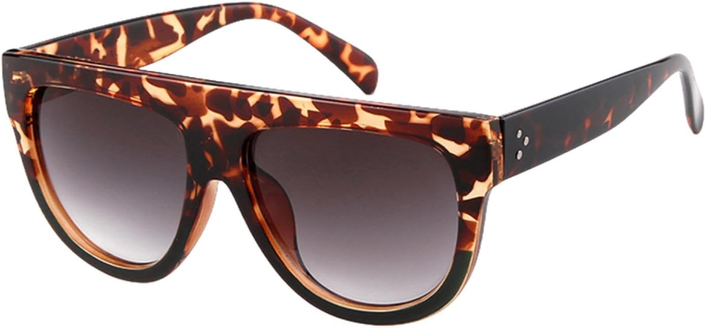 Солнцезащитные очки в винтажной оправе с плоским верхом, черепаховой расцветкой, градиентными заклепками, ретро, большие оправы, защита от УФ-излучения «кошачий глаз» WNCKSQ, C4
Солнцезащитные очки в винтажной оправе с плоским верхом, черепаховой расцветкой, градиентными заклепками, ретро, большие оправы, защита от УФ-излучения «кошачий глаз» WNCKSQ, C4