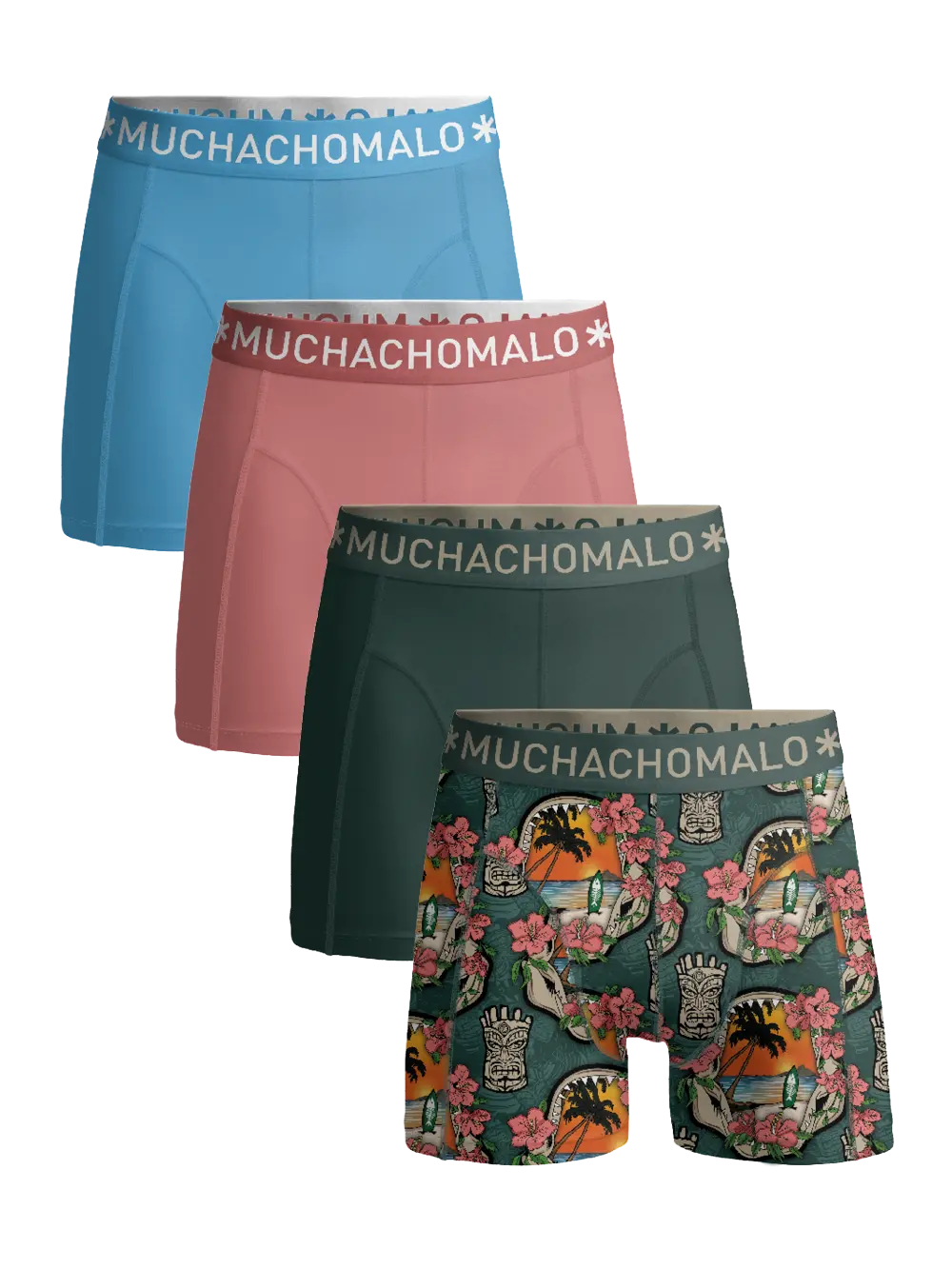 Боксеры 4 шт трусы Muchachomalo, мультиколор 
Боксеры 4 шт трусы Muchachomalo, мультиколор