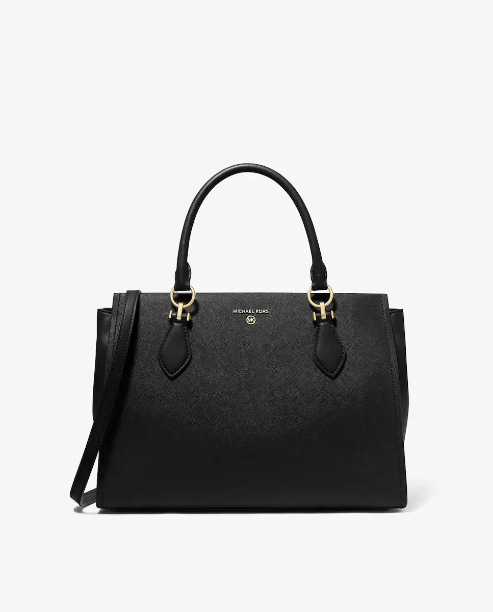 Кожаная сумка через плечо Marilyn, трансформируемая в плечо Michael Michael Kors, черный
Кожаная сумка через плечо Marilyn, трансформируемая в плечо Michael Michael Kors, черный