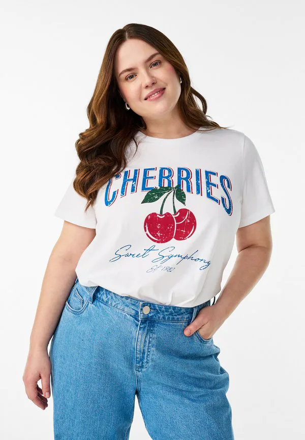 Футболка с принтом früchteprint и текстом Zizzi, B. White W. Cherries, Белый, Футболка с принтом früchteprint и текстом Zizzi, B. White W. Cherries
Футболка с принтом früchteprint и текстом Zizzi, B. White W. Cherries, Белый, Футболка с принтом früchteprint и текстом Zizzi, B. White W. Cherries