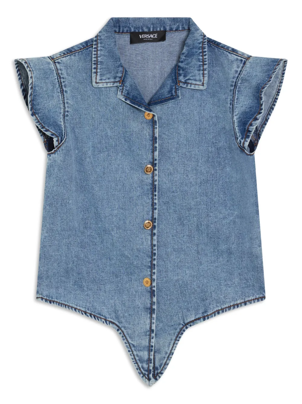 Джинсовая рубашка Versace Kids, синий
Джинсовая рубашка Versace Kids, синий