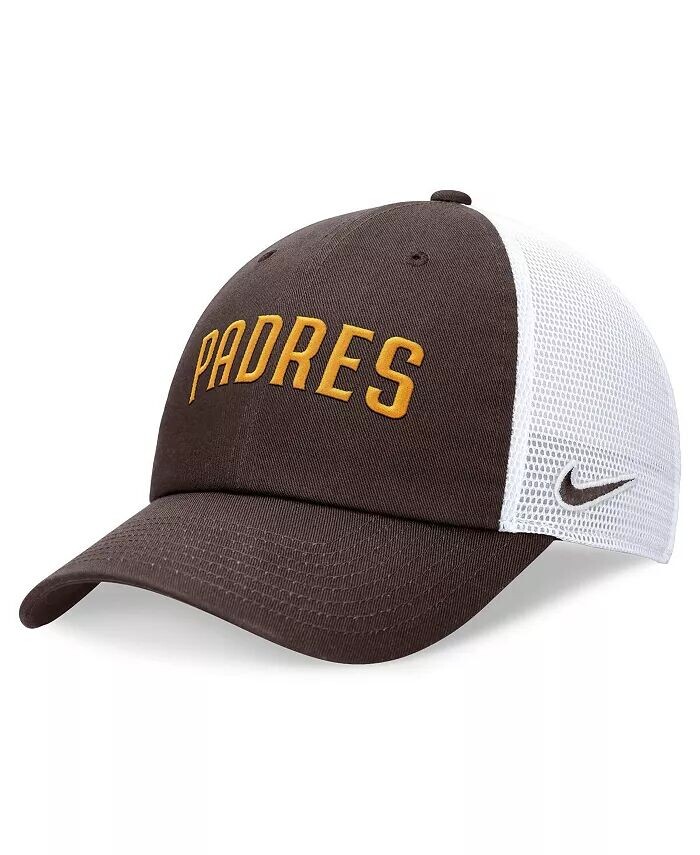 Мужская коричневая регулируемая шляпа San Diego Padres Evergreen с надписью Trucker Nike, коричневый 
Мужская коричневая регулируемая шляпа San Diego Padres Evergreen с надписью Trucker Nike, коричневый