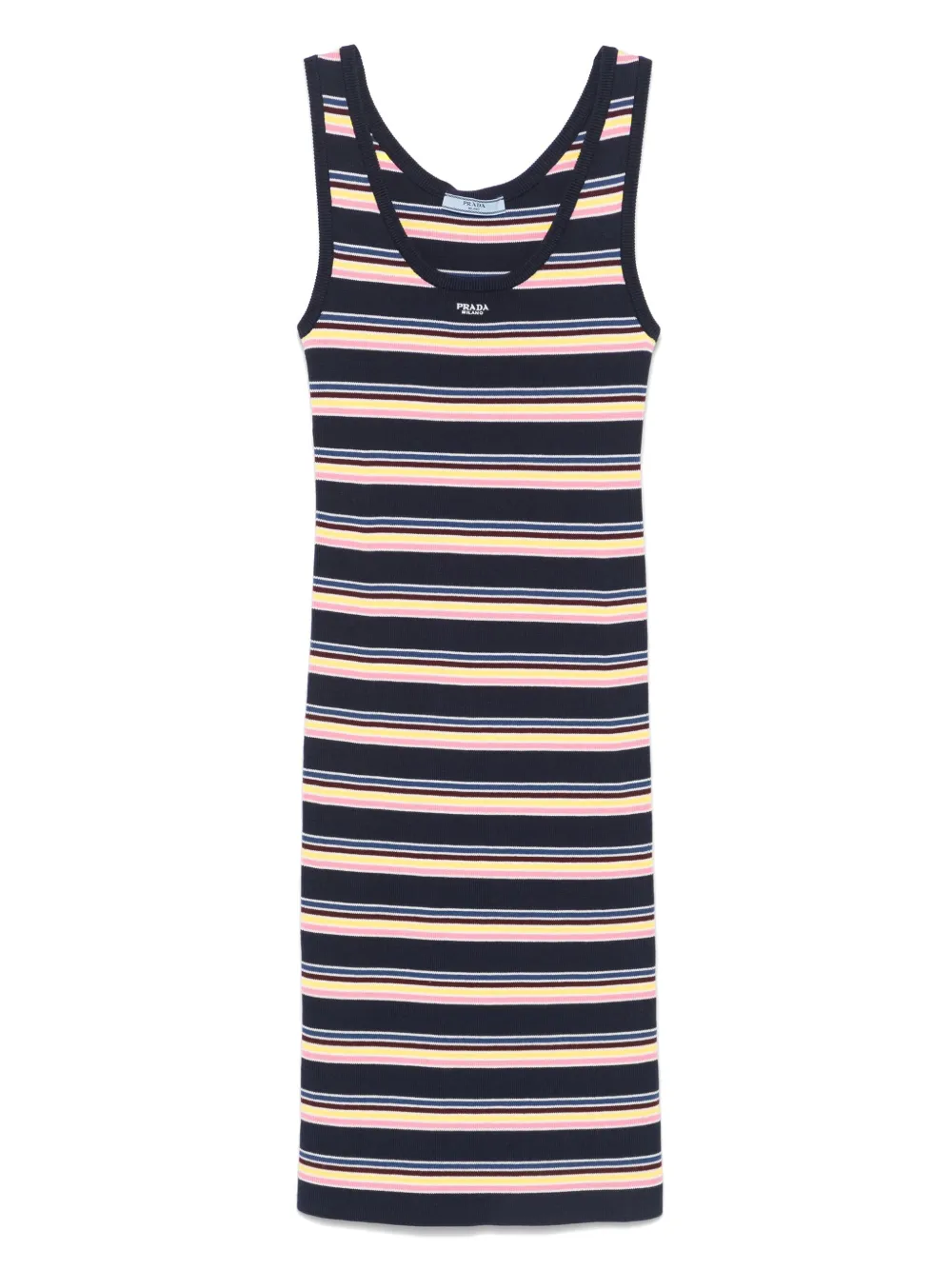 Платье миди в полоску Prada, синий
Платье миди в полоску Prada, синий