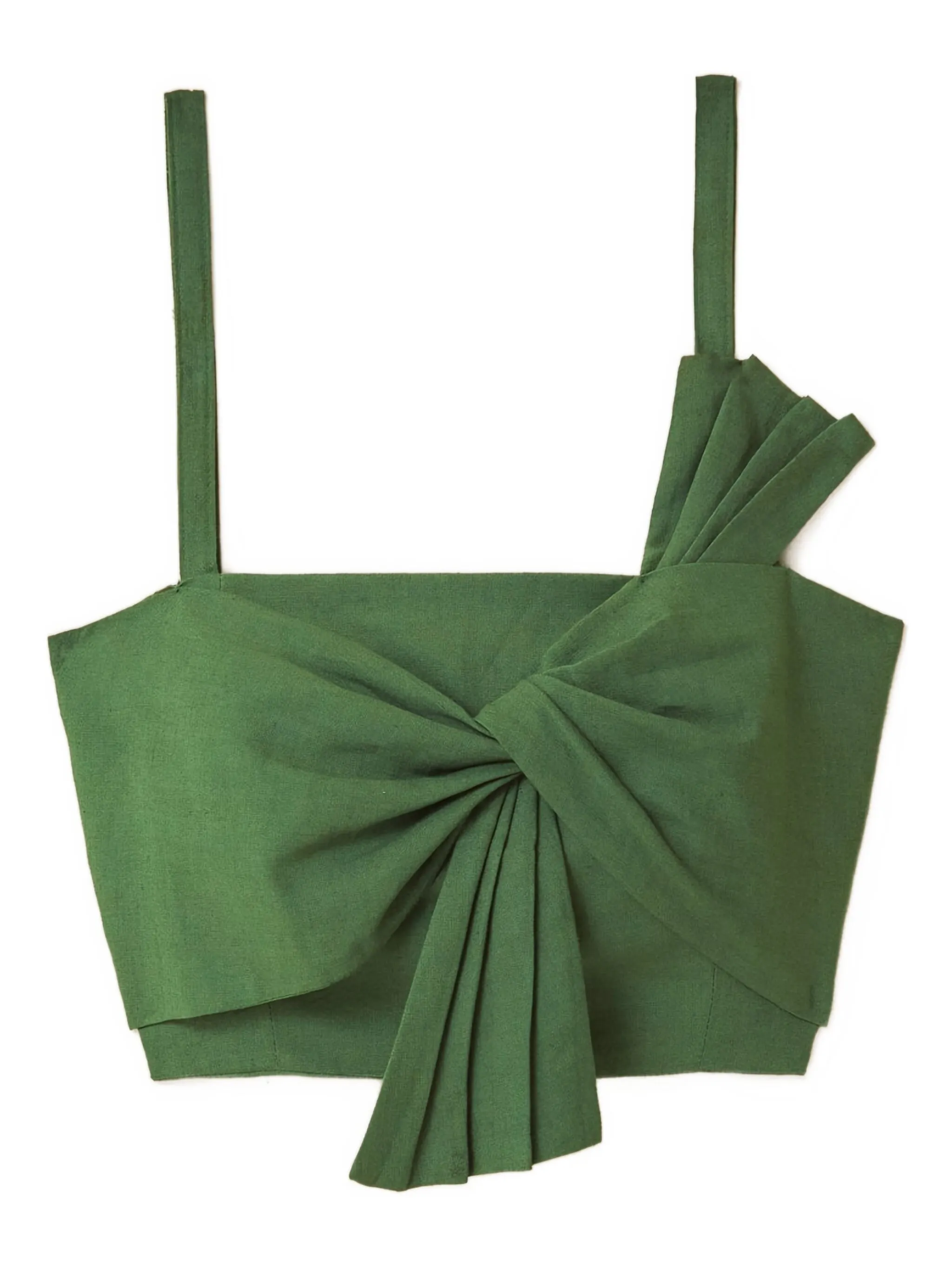 Драпированный топ с бантами Farm Rio, зеленый
Драпированный топ с бантами Farm Rio, зеленый