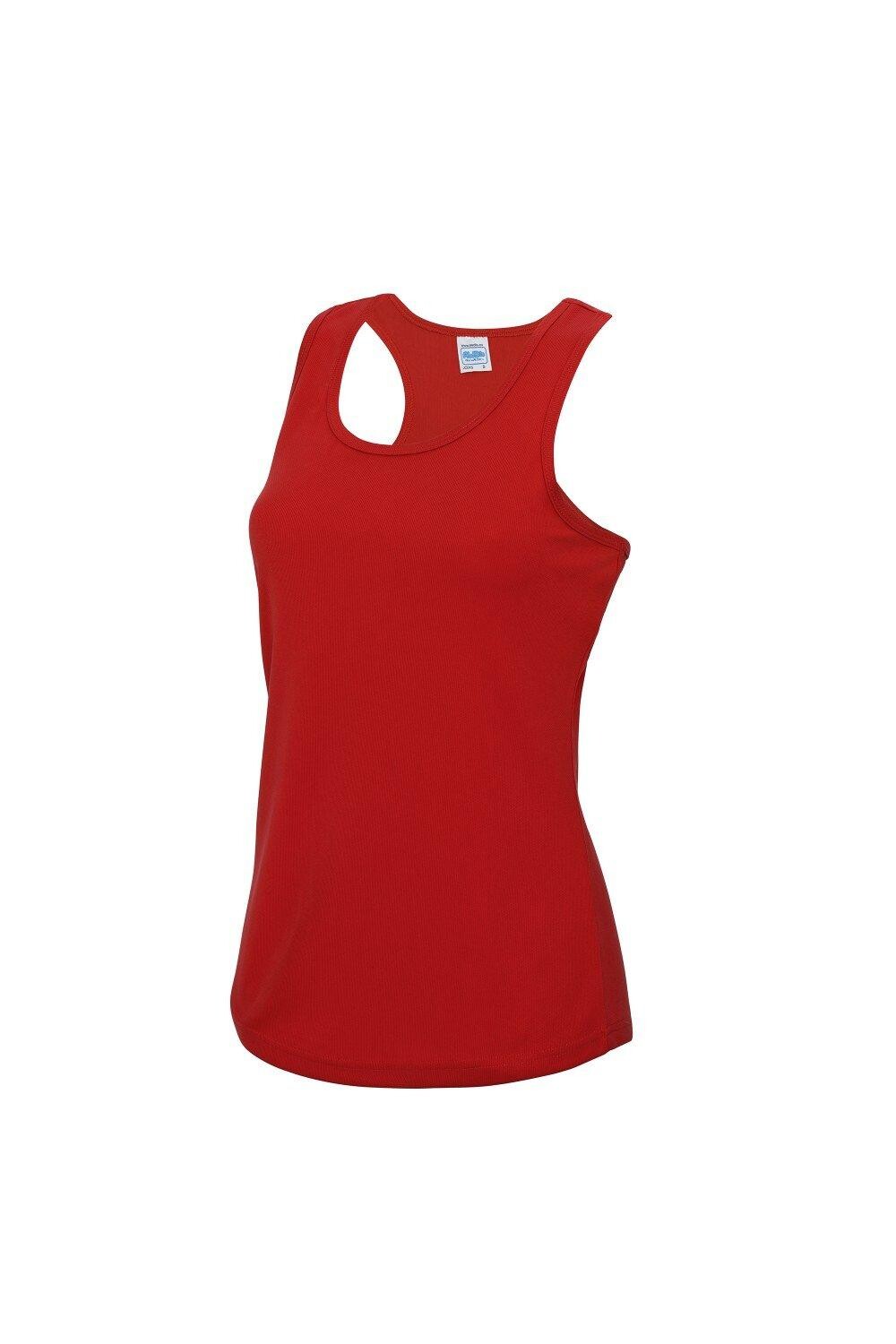 Спортивная майка с жилетом Just Cool Girlie Fit AWDis, красный 
Спортивная майка с жилетом Just Cool Girlie Fit AWDis, красный