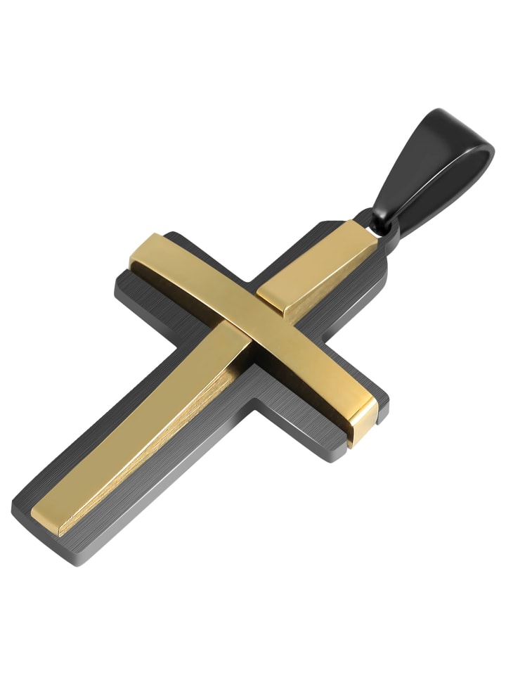 Adeliás Кулон унисекс - крест из нержавеющей стали с золотым покрытием
Adeliás Кулон унисекс - крест из нержавеющей стали с золотым покрытием