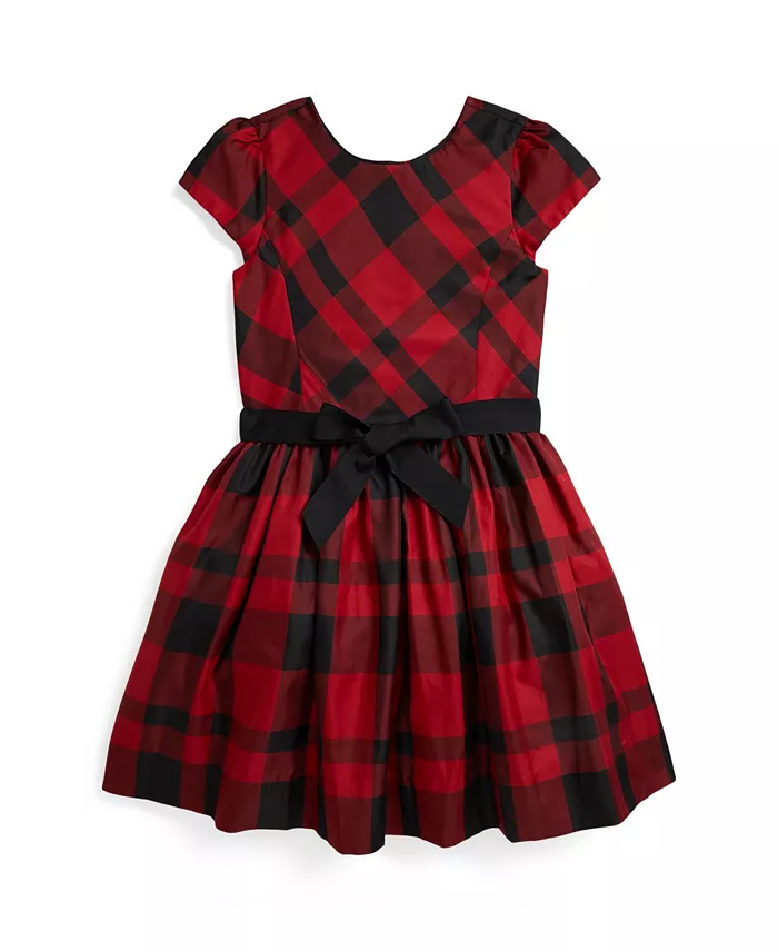 Детское платье из тафты в клетку с короткими рукавами для девочек 7-16 лет Polo Ralph Lauren, красный
Детское платье из тафты в клетку с короткими рукавами для девочек 7-16 лет Polo Ralph Lauren, красный