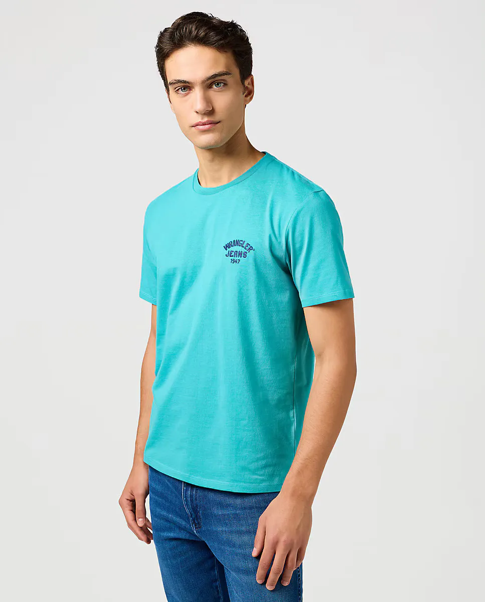 Мужская футболка с короткими рукавами Wrangler, бирюзовый
Мужская футболка с короткими рукавами Wrangler, бирюзовый