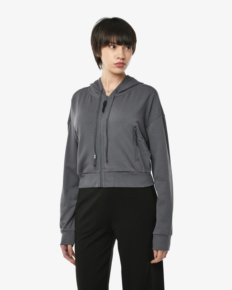 JAKED темно-серая женская толстовка из синтетического материала для фитнеса
JAKED темно-серая женская толстовка из синтетического материала для фитнеса