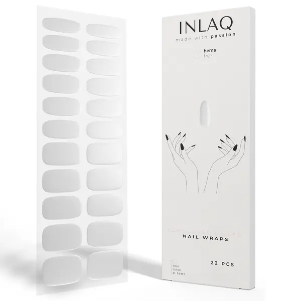 Гибридные наклейки для ногтей белого цвета, 1 упаковка. Inlaq Nail wraps uv/led, цвет biały
Гибридные наклейки для ногтей белого цвета, 1 упаковка. Inlaq Nail wraps uv/led, цвет biały