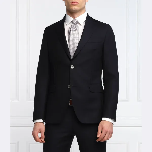 Элегантный тонкий шерстяной жакет строгого кроя Oscar Jacobson, синий
Элегантный тонкий шерстяной жакет строгого кроя Oscar Jacobson, синий