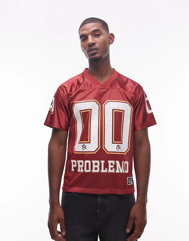 Спортивная майка No Problemo с крупным мотивом красного цвета
Спортивная майка No Problemo с крупным мотивом красного цвета