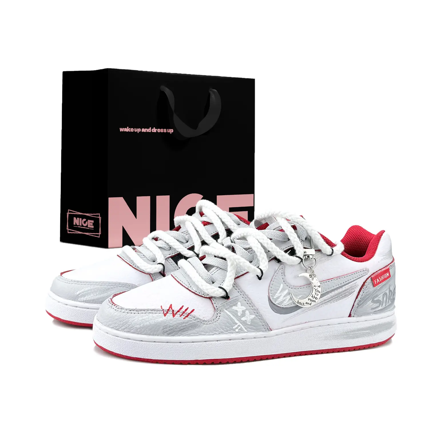 Nike Износостойкие низкие кроссовки для скейтбординга EBERNON, мужские, серо-белые
Nike Износостойкие низкие кроссовки для скейтбординга EBERNON, мужские, серо-белые