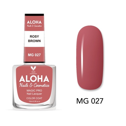 Лак для ногтей Magic Pro 15 мл - Mg 027 / Розово-коричневый Aloha Nails & Cosmetics
Лак для ногтей Magic Pro 15 мл - Mg 027 / Розово-коричневый Aloha Nails & Cosmetics
