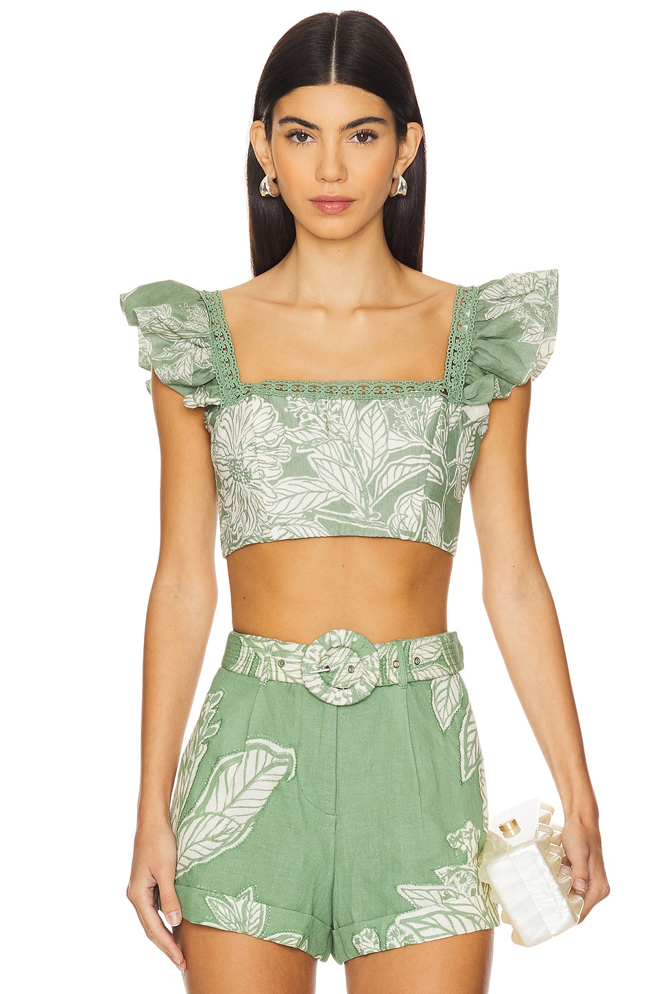 Укороченный топ Hemant And Nandita, зеленый
Укороченный топ Hemant And Nandita, зеленый