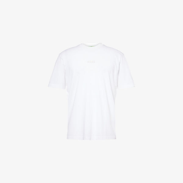Футболка Boss Green с круглым вырезом и тисненым логотипом, белый
Футболка Boss Green с круглым вырезом и тисненым логотипом, белый