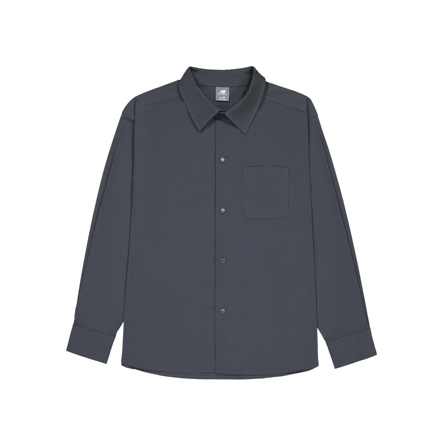 Рубашка мужская черная асфальтового цвета New Balance, черный
Рубашка мужская черная асфальтового цвета New Balance, черный