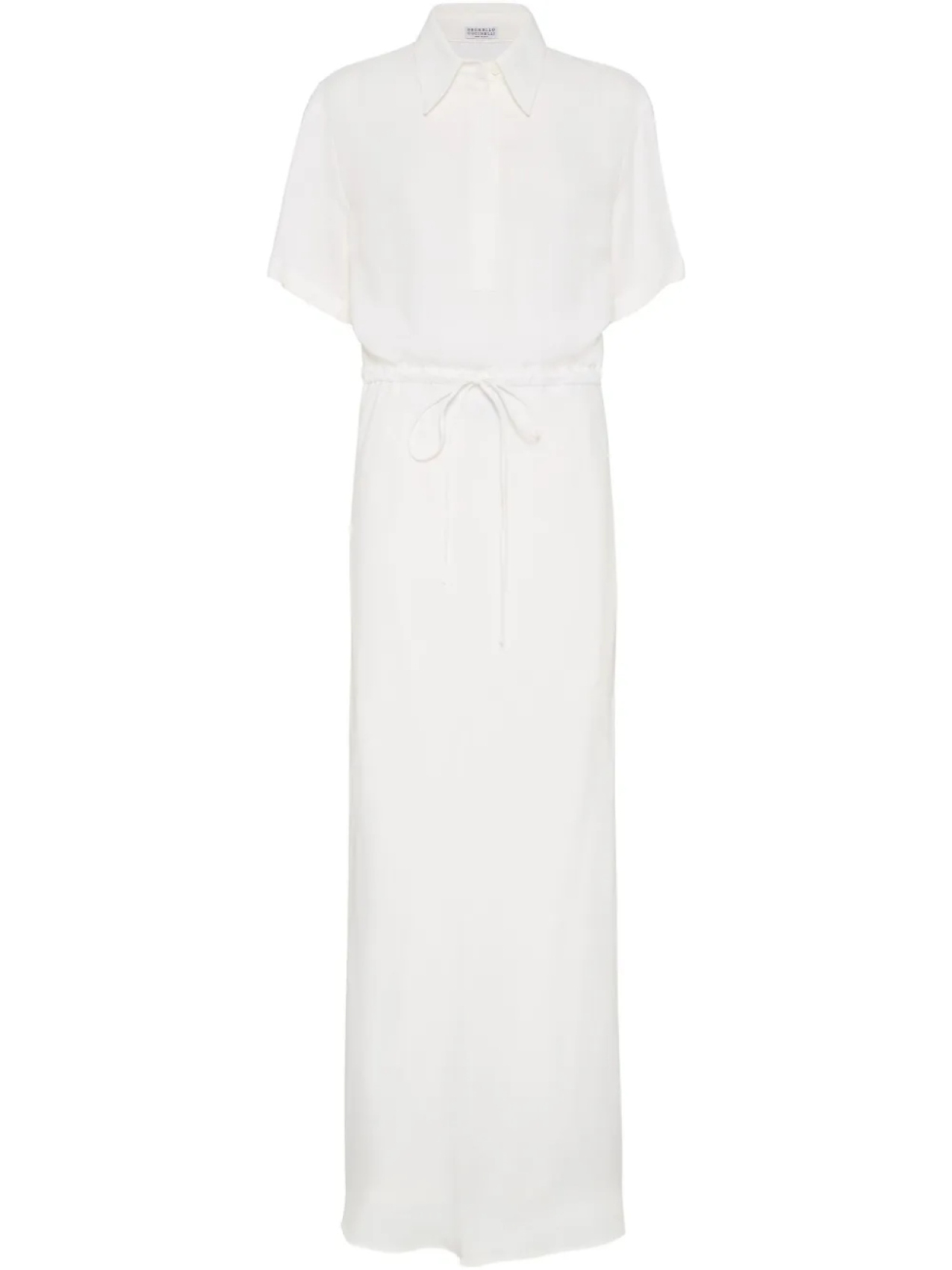 Твиловое платье Brunello Cucinelli, белый
Твиловое платье Brunello Cucinelli, белый