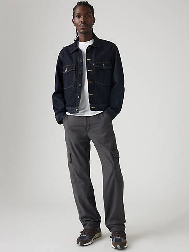 568 Свободные прямые брюки-карго из твила для мужчин Levi's, цвет Dark Phantom - Black
568 Свободные прямые брюки-карго из твила для мужчин Levi's, цвет Dark Phantom - Black