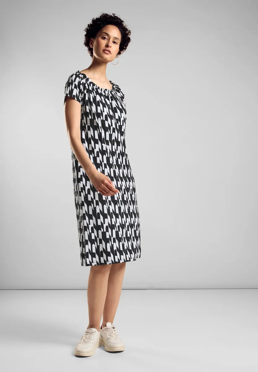 Платье из джерси STREET ONE с динамичным графическим принтом, черный
Платье из джерси STREET ONE с динамичным графическим принтом, черный