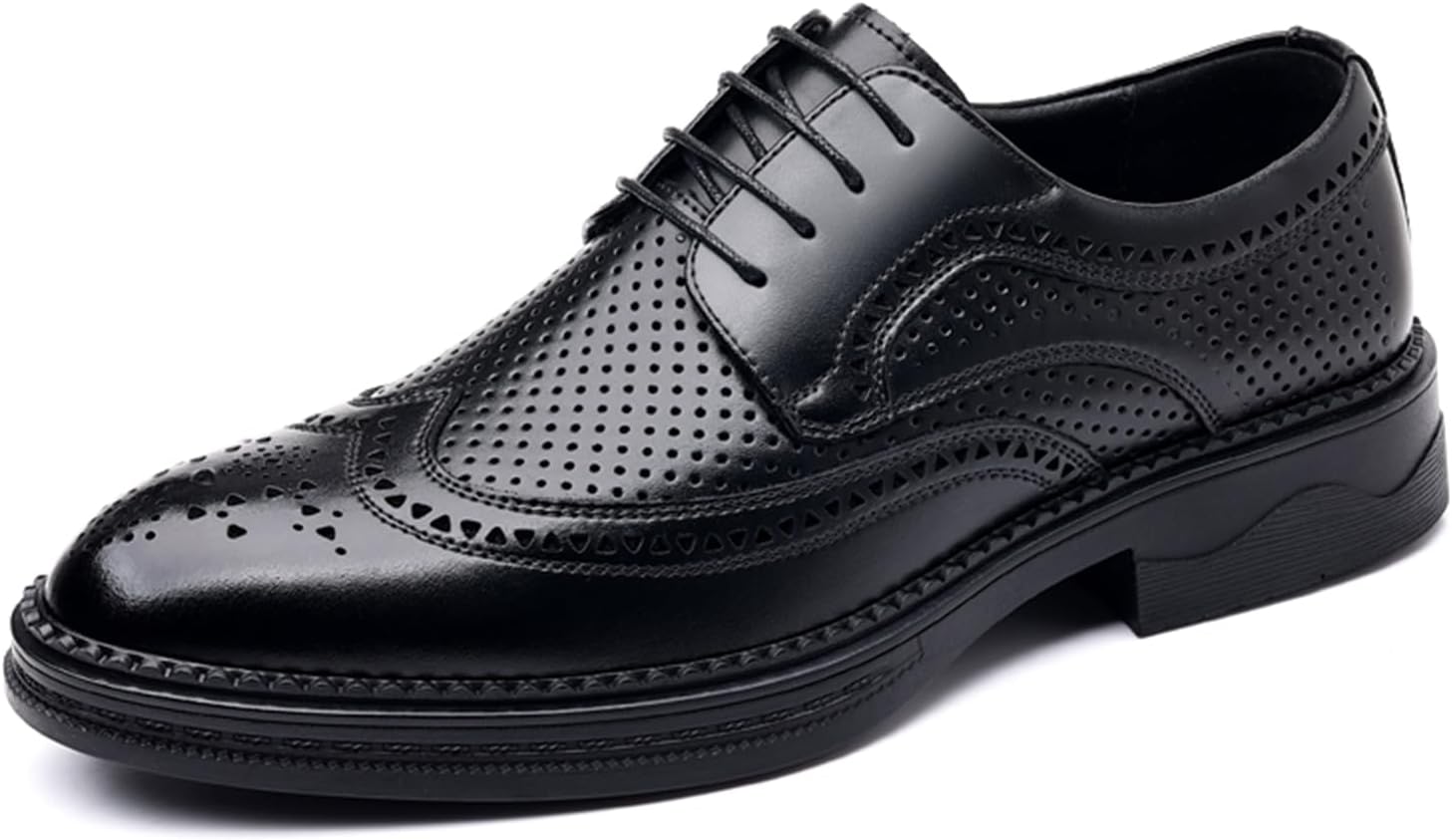 Мужские классические туфли оксфорды с брогированием из натуральной кожи с шнуровкой Abborora, черный
Мужские классические туфли оксфорды с брогированием из натуральной кожи с шнуровкой Abborora, черный