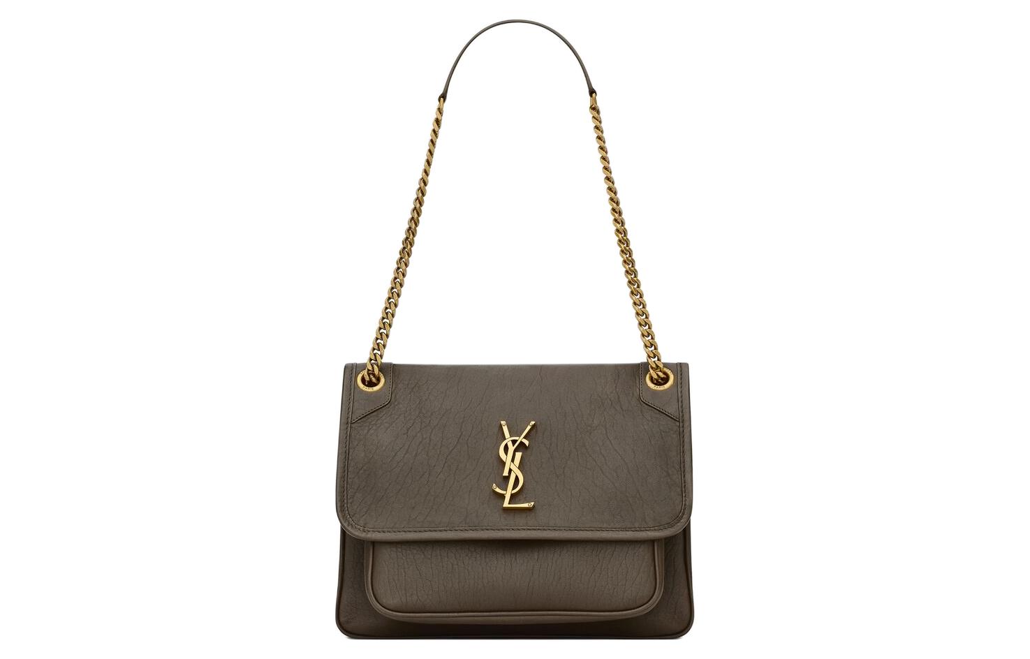SAINT LAURENT Женская кожаная сумка-кроссбоди среднего размера с лёгким мускусным ароматом
SAINT LAURENT Женская кожаная сумка-кроссбоди среднего размера с лёгким мускусным ароматом