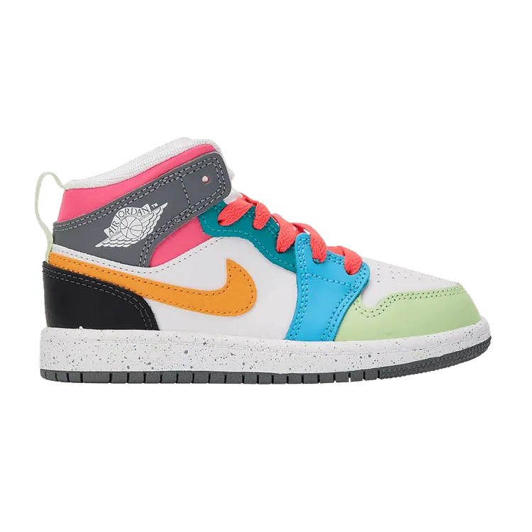 Кроссовки Air Jordan Air Jordan 1 Mid SE PS 'Multi-Color', белый
Кроссовки Air Jordan Air Jordan 1 Mid SE PS 'Multi-Color', белый