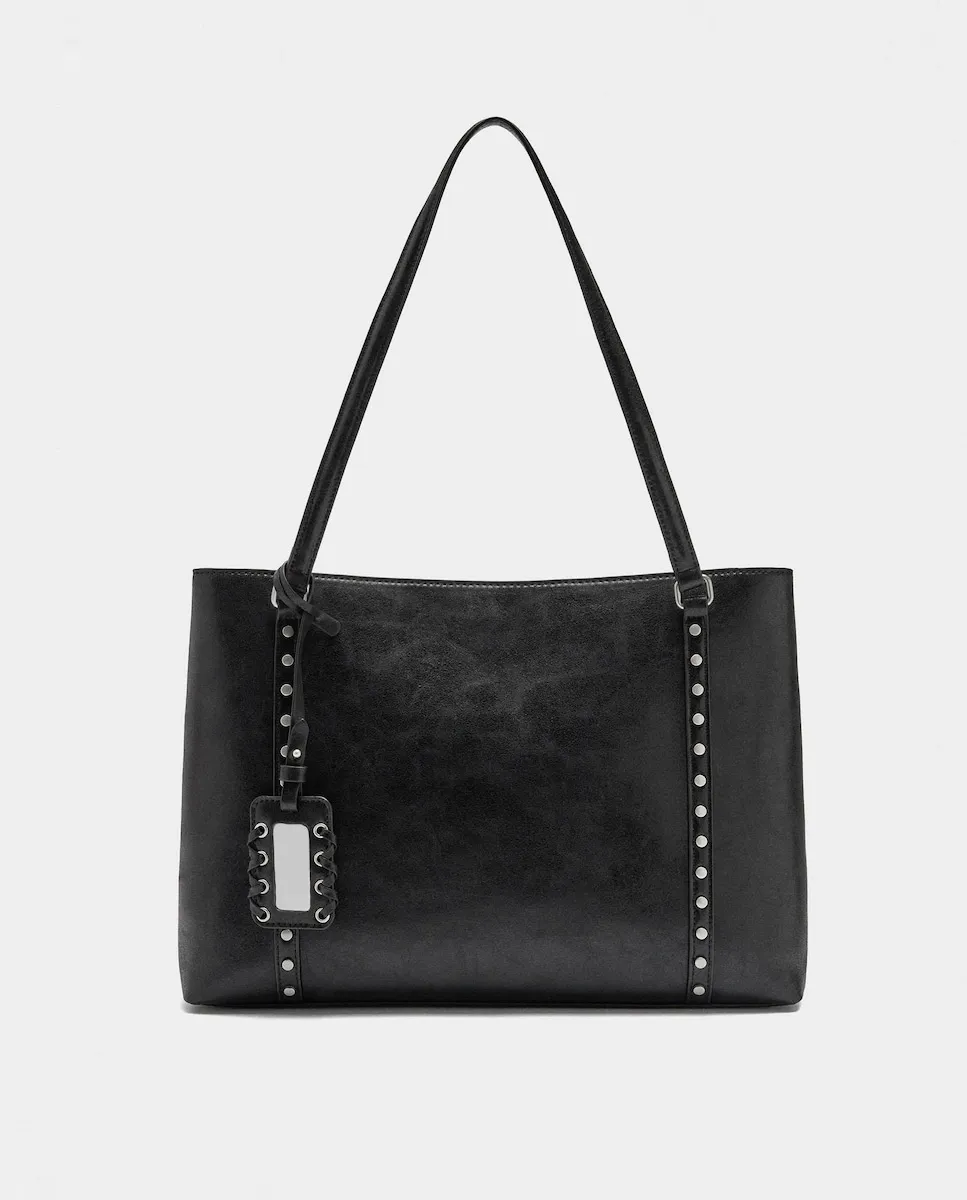 Женская сумка-портфель для ноутбука 13 дюймов с заклепками и магнитной застежкой, гладкая Parfois, черный
Женская сумка-портфель для ноутбука 13 дюймов с заклепками и магнитной застежкой, гладкая Parfois, черный