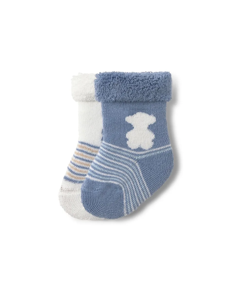 Набор из 2 детских носков с медвежатами и полосками Tous, синий/белый
Набор из 2 детских носков с медвежатами и полосками Tous, синий/белый